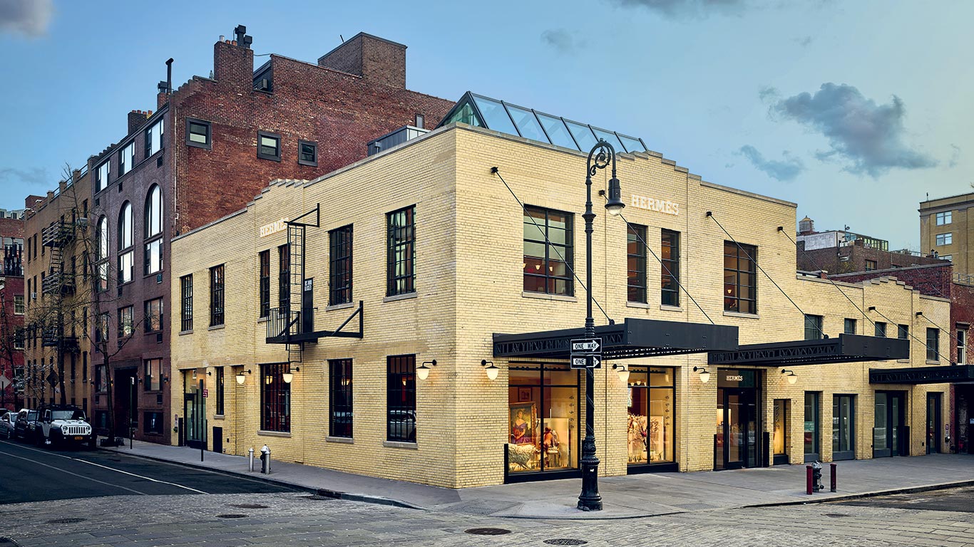 Magasin de Meatpacking à New York © Franck Oudeman Magasin Hermès dans le quartier de Meatpacking, New York